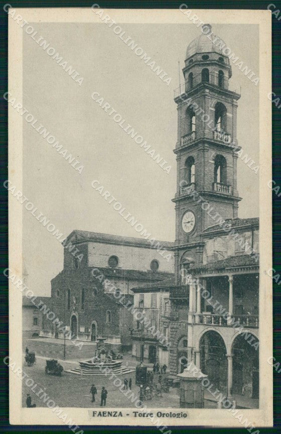 Ravenna Faenza Torre Orologio cartolina RB7768 – fronte