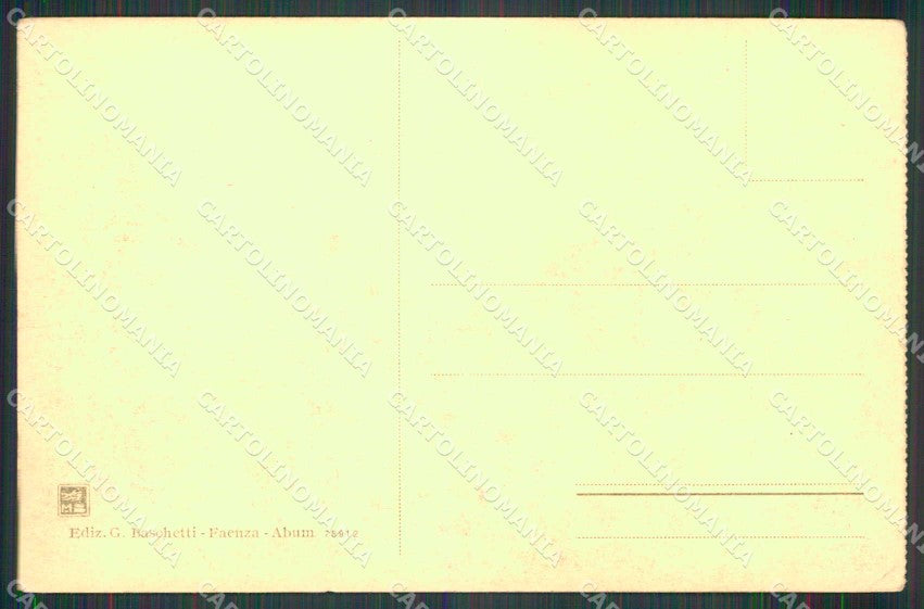 Ravenna Faenza Corso Garibaldi PIEGHINA cartolina RB7771 – retro