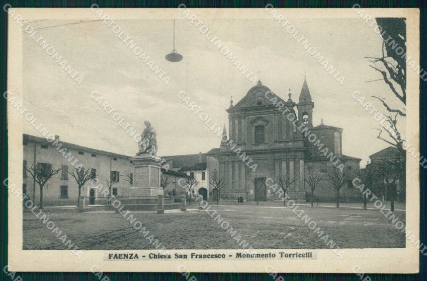 Ravenna Faenza Chiesa San Francesco Monumento Torricelli cartolina RB7775 – fronte