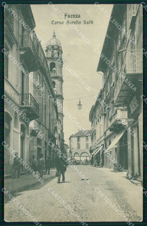 Ravenna Faenza Corso Aurelio Saffi cartolina RB7777 – fronte