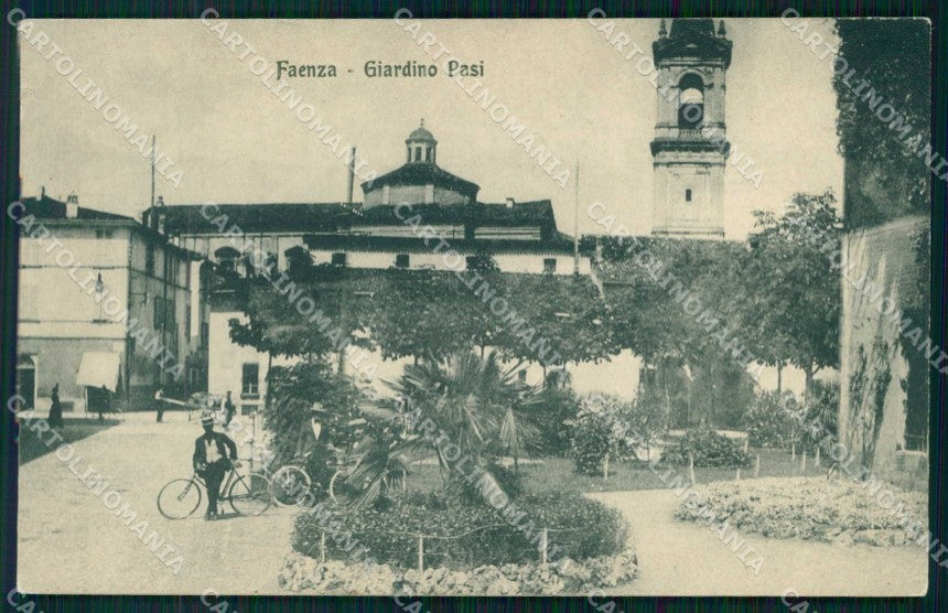 Ravenna Faenza Giardino Pasì cartolina RB7780 – fronte