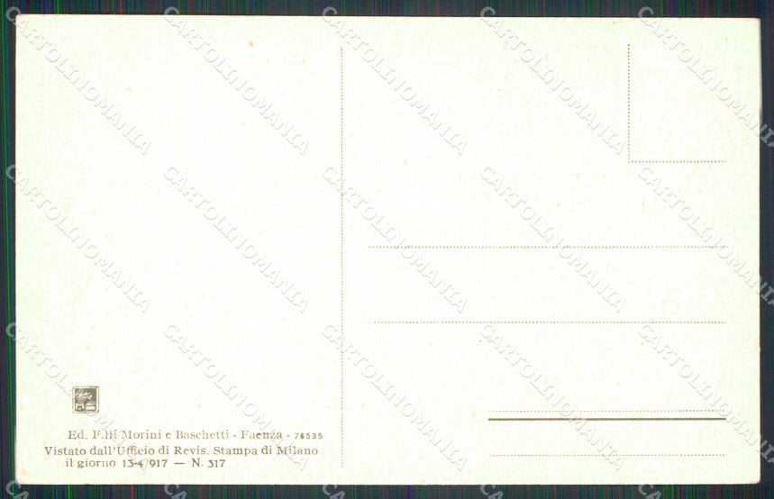 Ravenna Faenza Giardino Pasì cartolina RB7780 – retro