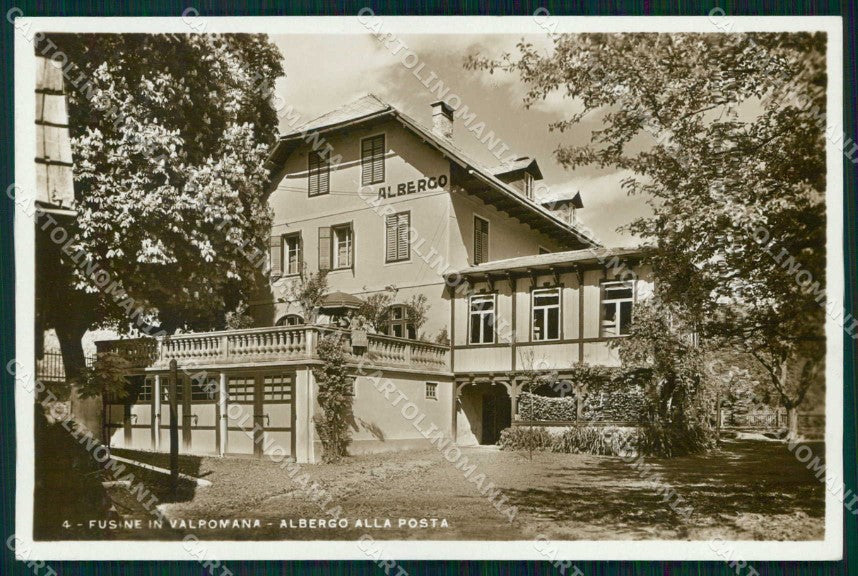 Udine Fusine in Valromana Albergo alla Posta Foto cartolina RB7789 – fronte