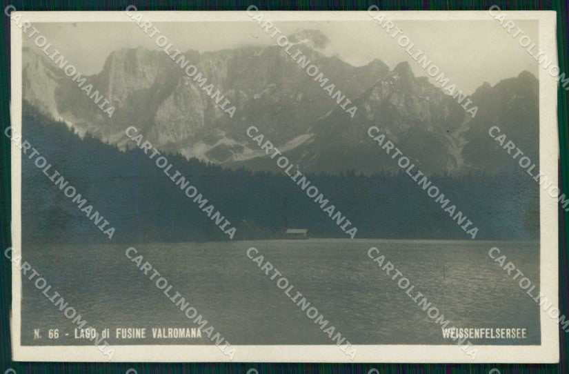 Udine Fusine in Valromana Lago Foto cartolina RB7790 – fronte