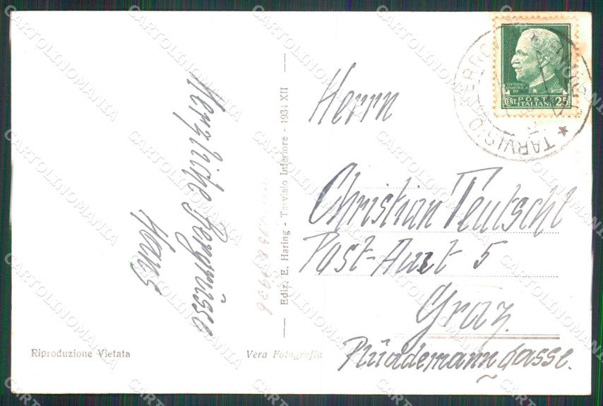 Udine Fusine in Valromana Lago Foto cartolina RB7791 – retro