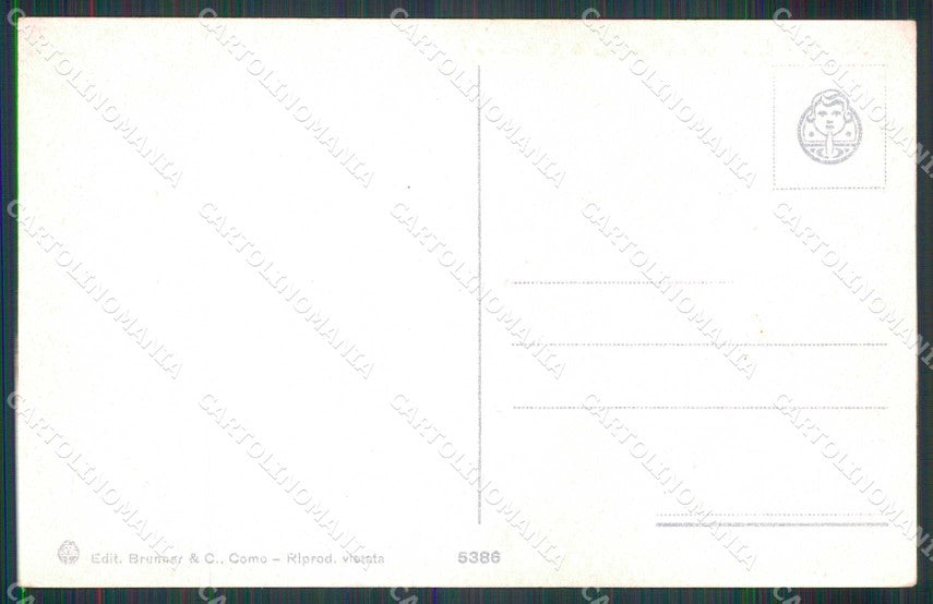 Firenze Fiesole Villa Medici Convento S. Girolamo Brunner 5386 cartolina RB7796 – retro