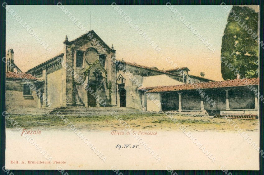 Firenze Fiesole Chiesa di S. Francesco cartolina RB7797 – fronte