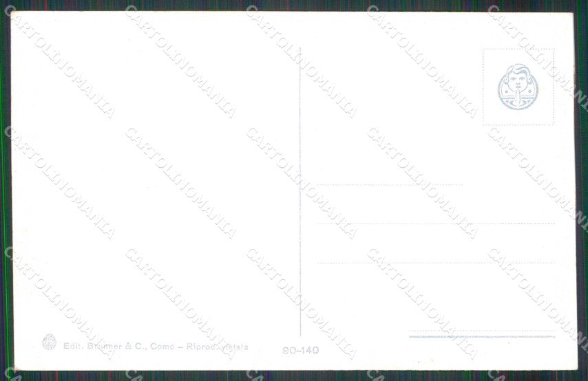 Firenze Fiesole Villa Medici Convento S. Girolamo Brunner cartolina RB7803 – retro