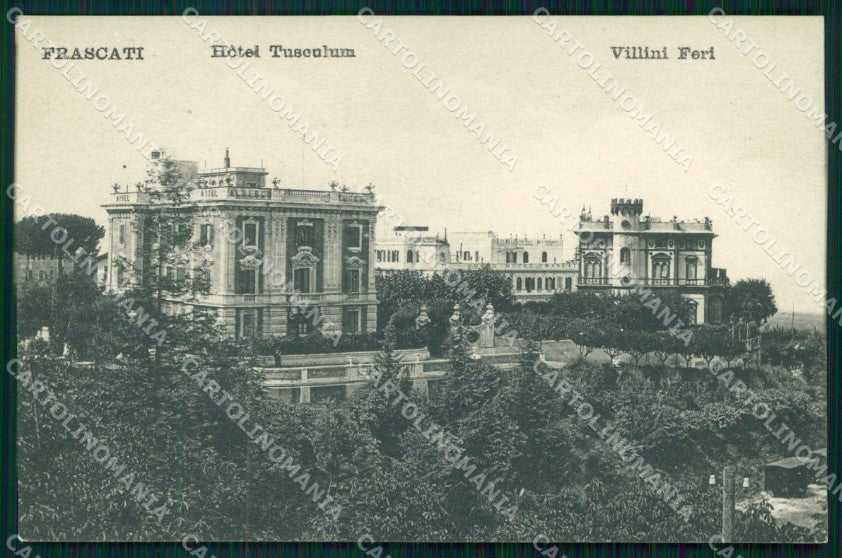 Roma Frascati Hotel Tusculum Villini Feri cartolina RB7806 – fronte