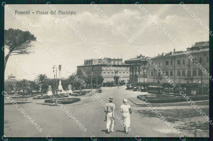 Roma Frascati Piazza del Municipio cartolina RB7809 – fronte