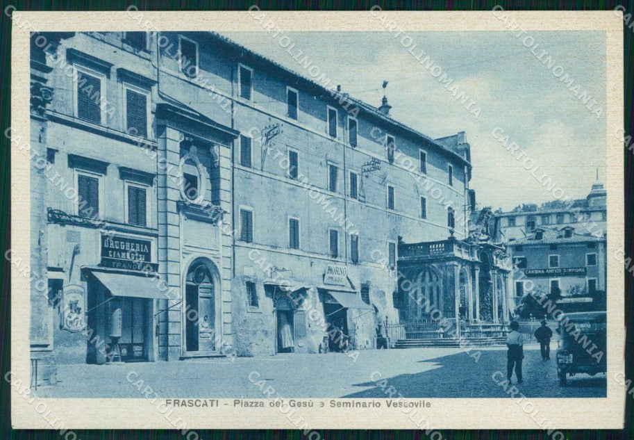 Roma Frascati Piazza del Gesù Seminario Vescovile FG cartolina RB7811 – fronte