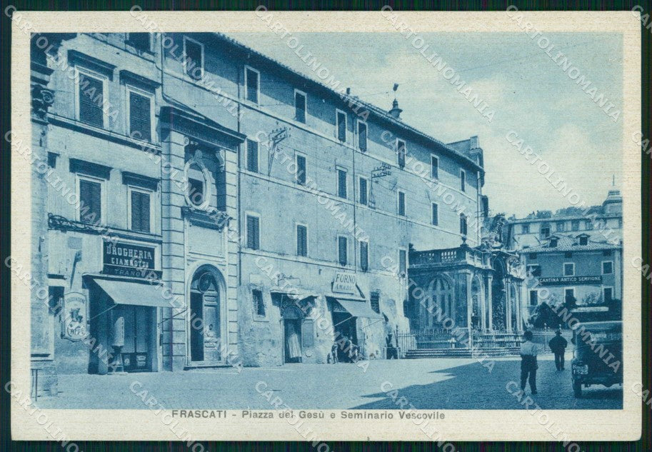 Roma Frascati Piazza del Gesù Seminario Vescovile FG cartolina RB7812 – fronte