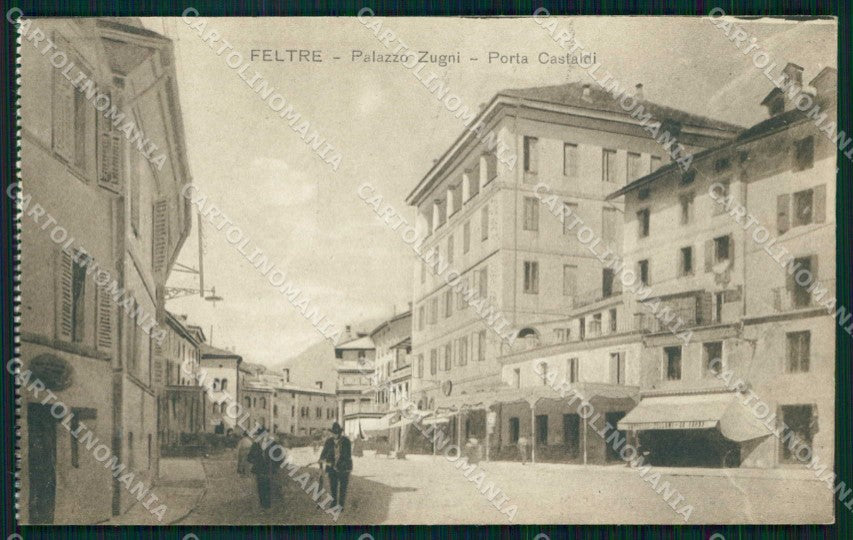 Belluno Feltre Palazzo Zugni Porta Castaldi cartolina RB7815 – fronte