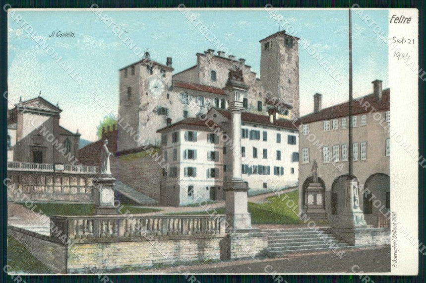 Belluno Feltre Castello Foto Breveglieri 7091 cartolina RB7816 – fronte