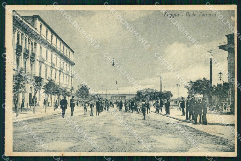 Foggia Città Viale Ferrovia cartolina RB7824 – fronte