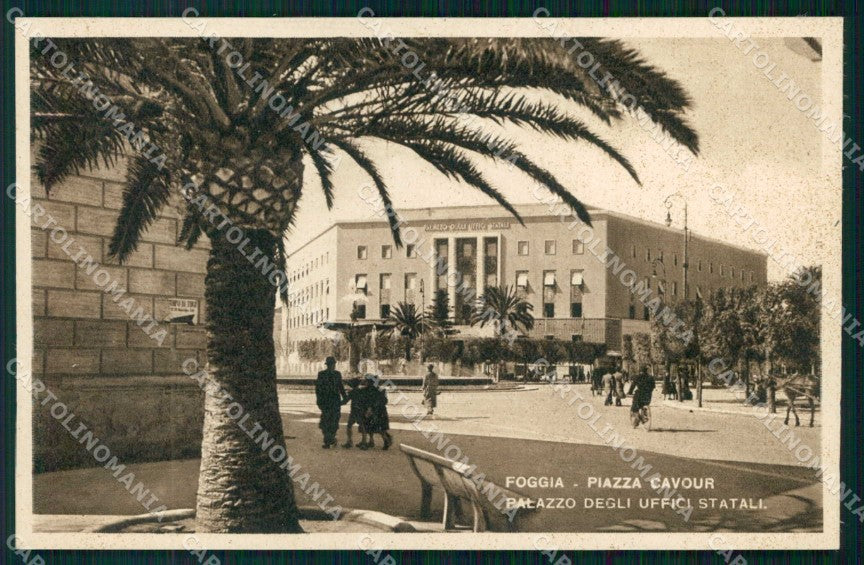 Foggia Città Piazza Cavour Palazzo Uffici Statali Foto cartolina RB7828 – fronte