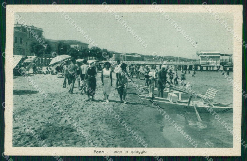 Pesaro Urbino Fano Spiaggia cartolina RB7835 – fronte