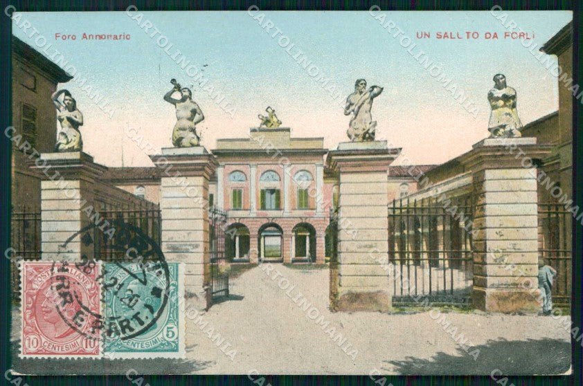 Forlì Città Saluto da Foro Annonario cartolina RB7844 – fronte