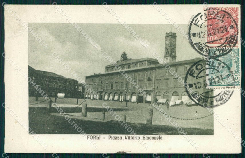 Forlì Città Piazza Vittorio Emanuele cartolina RB7846 – fronte