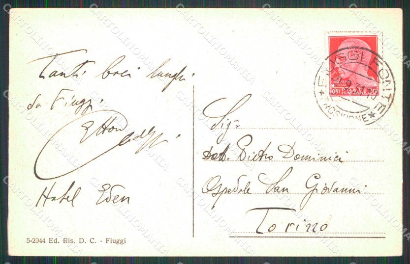 Frosinone Fiuggi Palazzo della Fonte cartolina RB7864 – retro