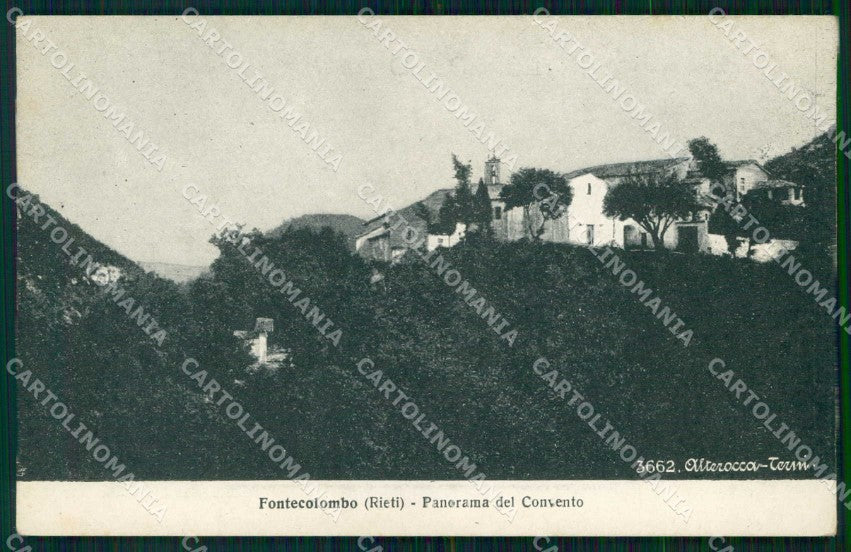 Rieti Fontecolombo Convento Alterocca 3662 cartolina RB7901 – fronte