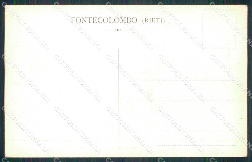 Rieti Fontecolombo Convento Alterocca 3662 cartolina RB7901 – retro