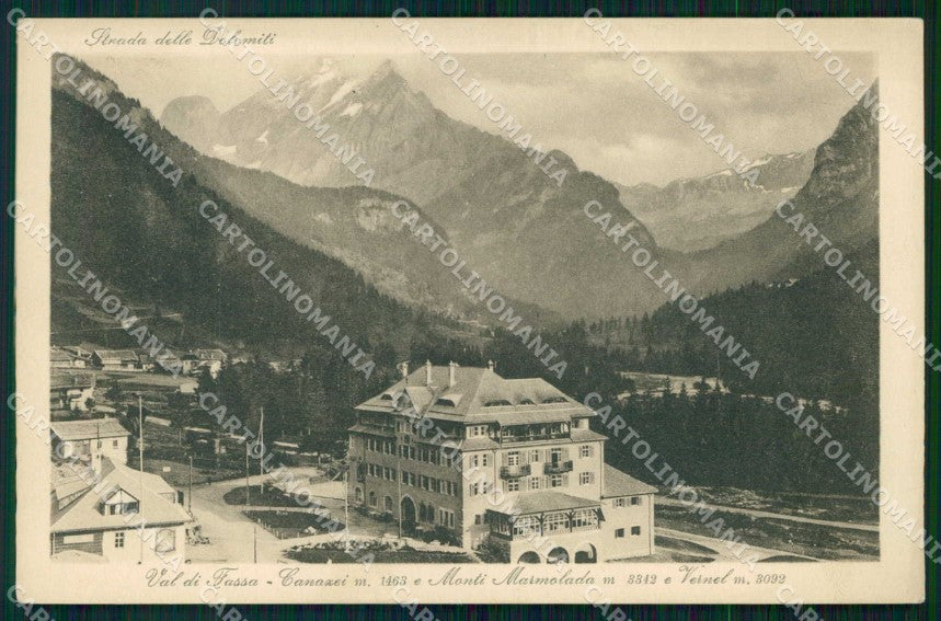 Trento Canazei Val di Fassa Monti Marmolada Breveglieri 660 cartolina RB7911 – fronte