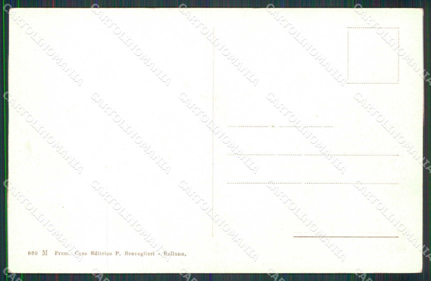 Trento Canazei Val di Fassa Monti Marmolada Breveglieri 660 cartolina RB7911 – retro
