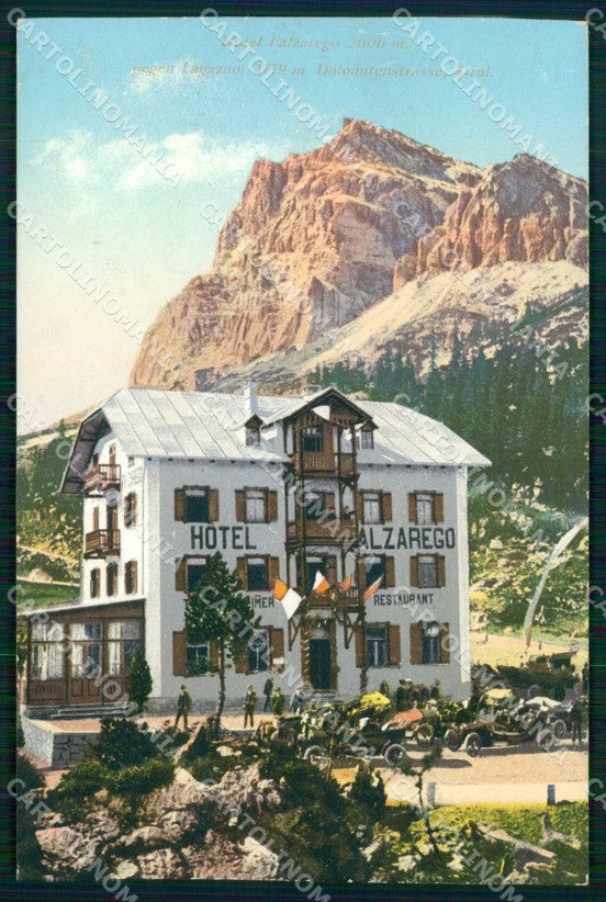 Belluno Cortina d' Ampezzo Hotel Falzarego ABRASA cartolina RB7919 – fronte