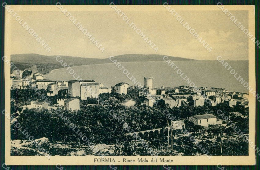 Latina Formia Rione Mola dal Monte Foto cartolina RB7925 – fronte