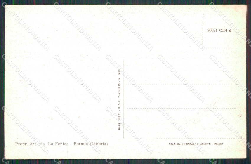 Latina Formia Rione Mola dal Monte Foto cartolina RB7925 – retro