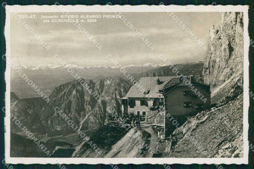 Bolzano Nova Levante Rifugio Aleardo Fronza alle Coronelle Foto cartolina RB7937 – fronte