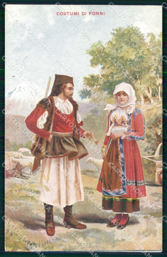 Nuoro Fonni Costumi cartolina RB7938 – fronte