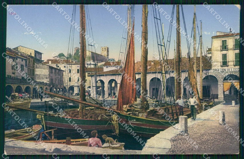 Brescia Desenzano Lago di Garda Porto Barche cartolina RB7962 – fronte