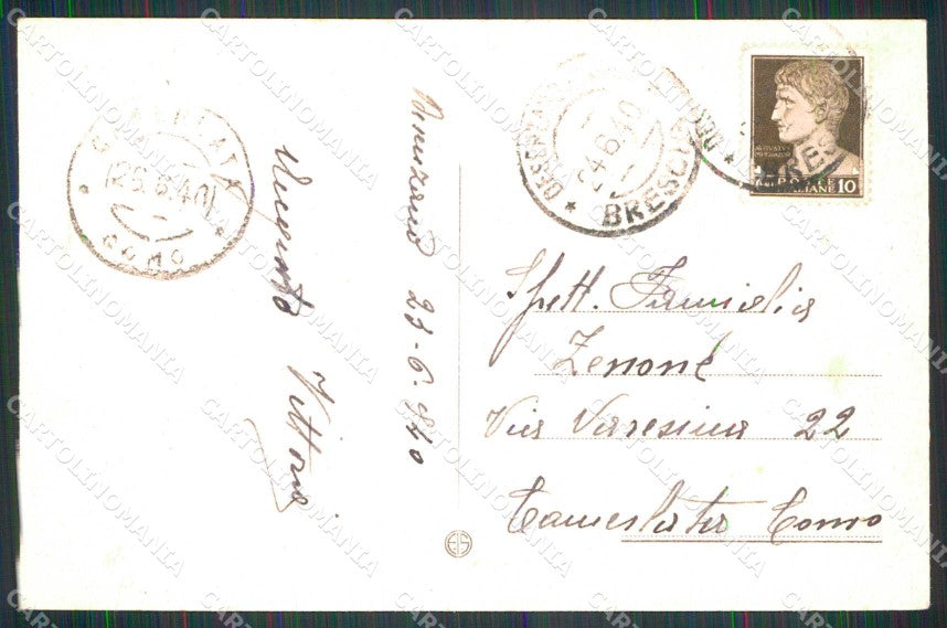 Brescia Desenzano Lago di Garda Piroscafo Battello cartolina RB7964 – retro