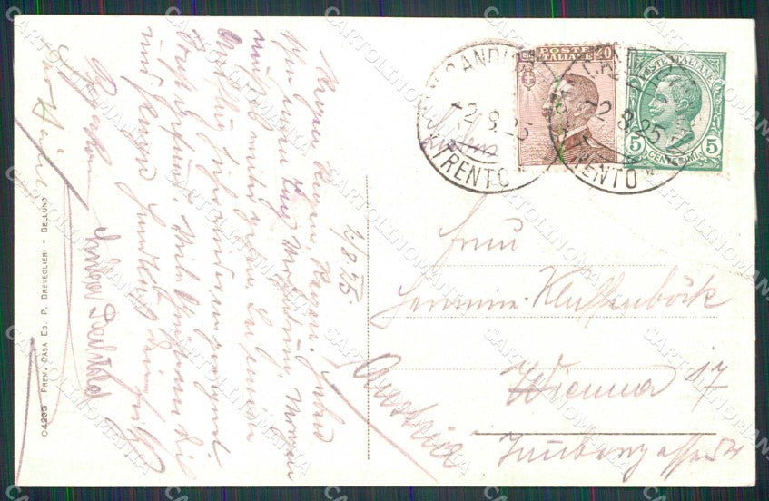 Bolzano Dobbiaco Alta Valle d'Ampezzo Breveglieri 04233 cartolina RB7972 – retro