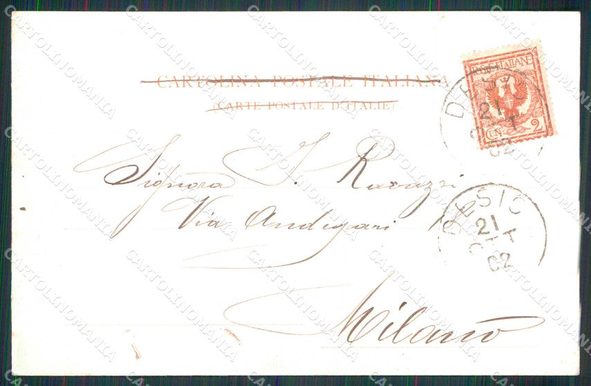Milano Monza Desio Villa Traversi cartolina RB7986 – retro