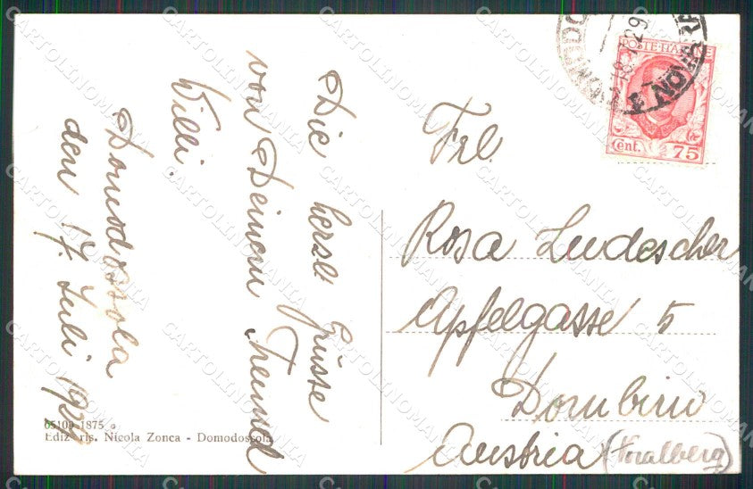 Verbania Domodossola cartolina RB7988 – retro