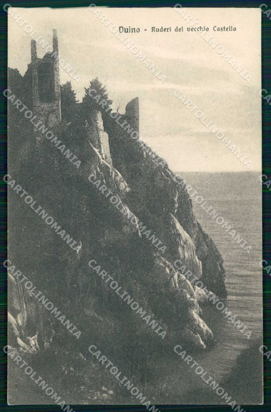 Trieste Duino Ruderi del Vecchio Castello cartolina RB7995 – fronte