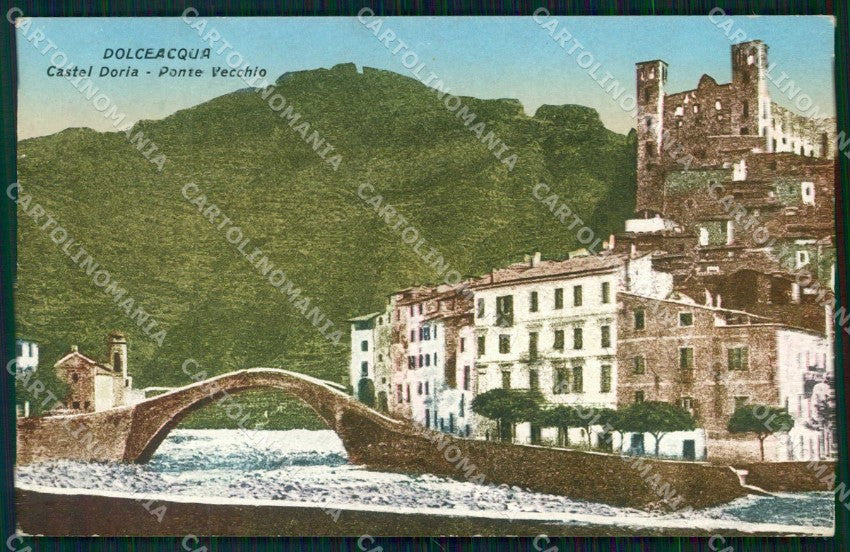 Imperia Dolceacqua Castel Doria Ponte Vecchio cartolina RB8005 – fronte