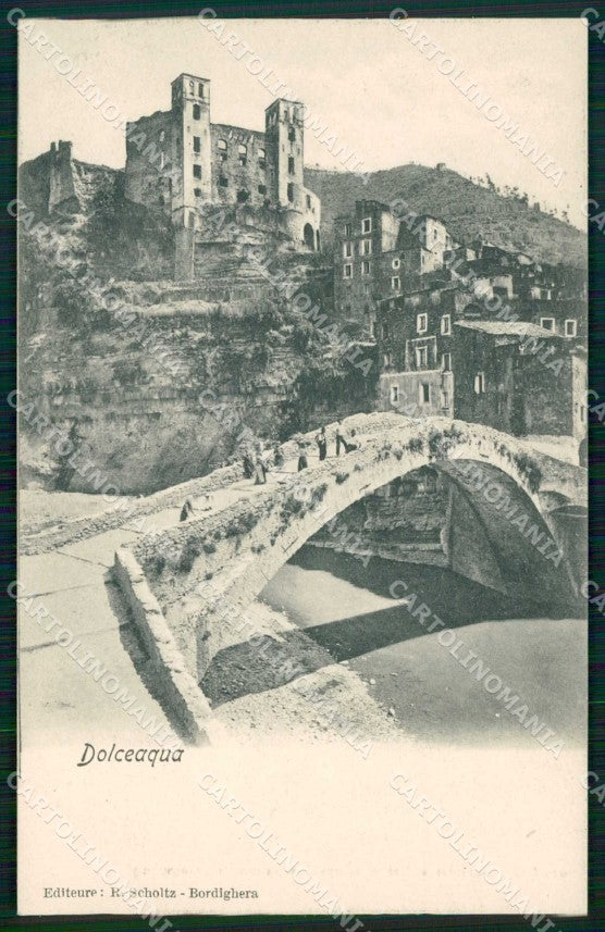 Imperia Dolceacqua Castel Doria Ponte Vecchio cartolina RB8009 – fronte