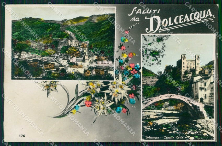 Imperia Dolceacqua Saluti da Castello Doria Foto cartolina RB8013 – fronte