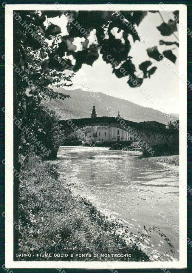 Brescia Darfo Fiume Oglio Ponte di Montecchio Foto FG cartolina RB8032 – fronte