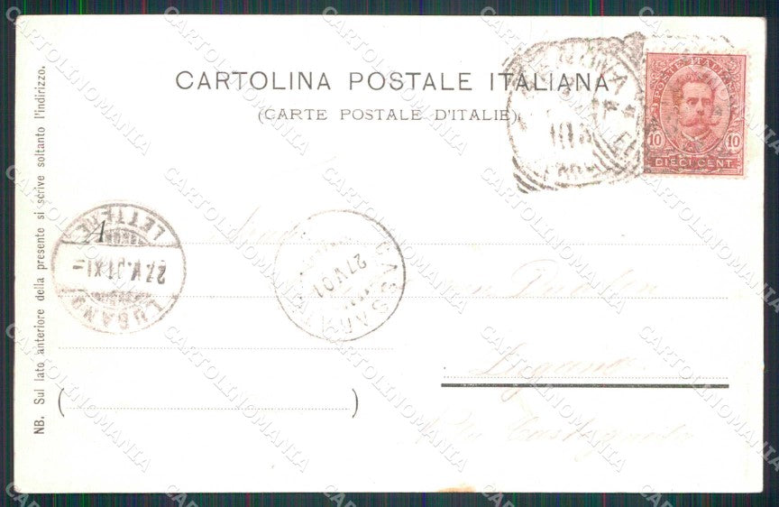 Genova Città Ristorante Hotel Righi Entrata Giardino cartolina RB8038 – retro