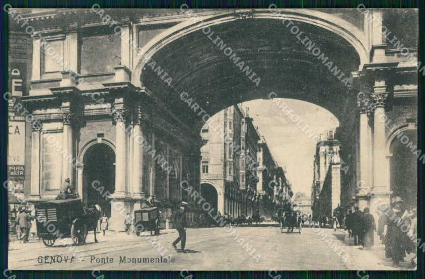 Genova Città Ponte Monumentale cartolina RB8039 – fronte