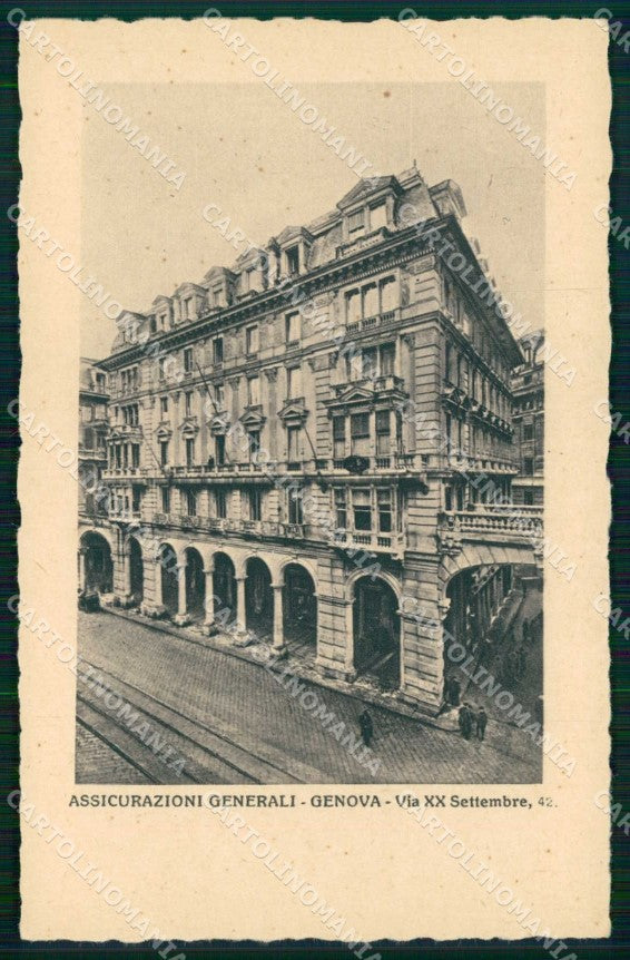 Genova Città Assicurazioni Generali cartolina RB8044 – fronte