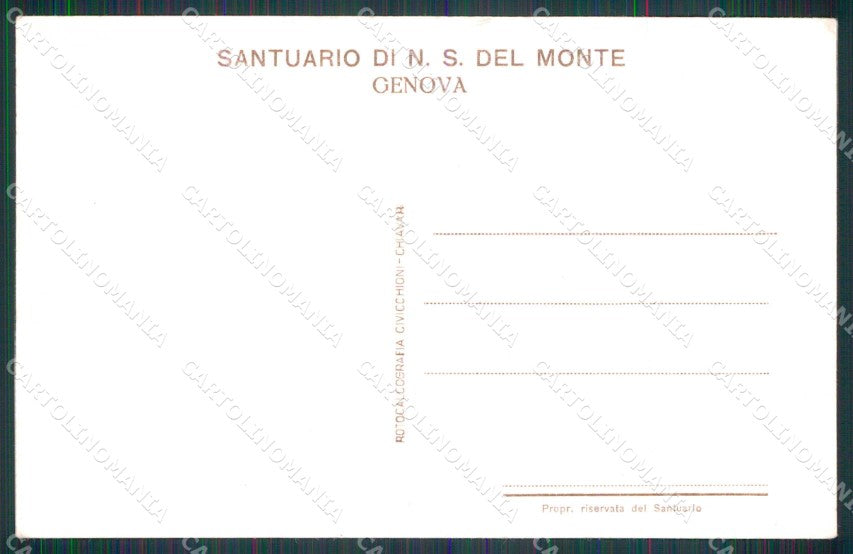 Genova Città Bosco del Convento cartolina RB8048 – retro