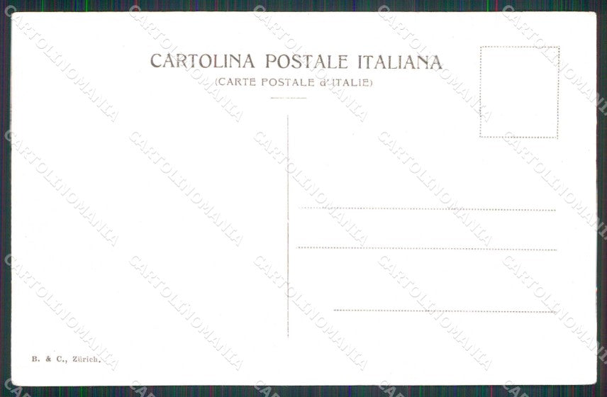 Genova Città Piazza e Chiesa della SS. Annunziata cartolina RB8058 – retro