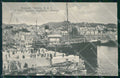 Genova Città Piroscafo Umbria Ponte Federico Guglielmo PIEGHINE cartolina RB8060 – fronte