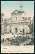 Genova Città Piazza Nuova colla Chiesa di Sant'Ambrogio cartolina RB8069 – fronte